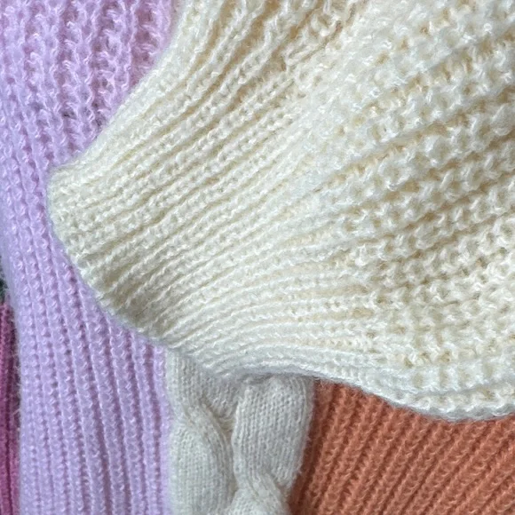 ALTER’D STATE Colorful Patchwork Women's Cozy Sweater Color Block Boho Size S - Picture 5 of 8